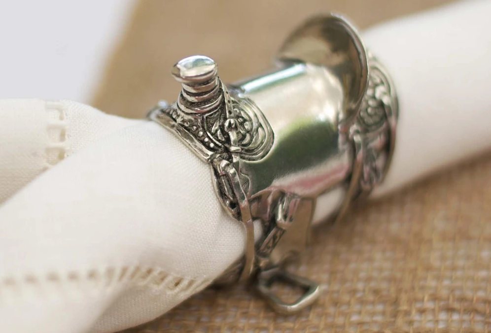 Vagabond House Cowboy Saddle Napkin Ring - Thumbnail 2