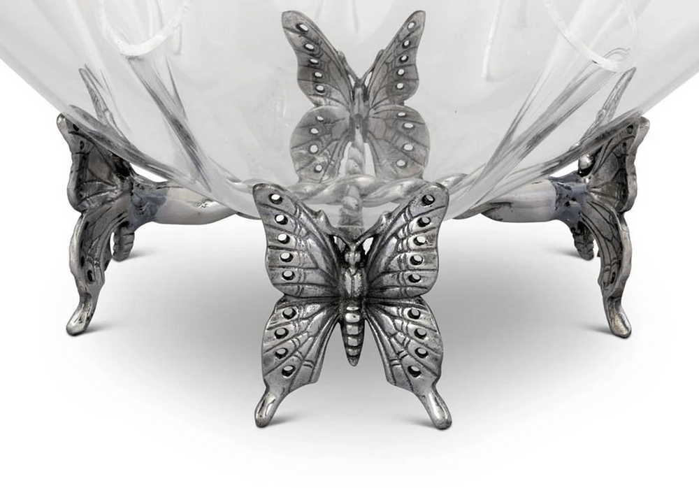 Butterfly Acrylic Bowl with Stand | Arthur Court Designs | 050130