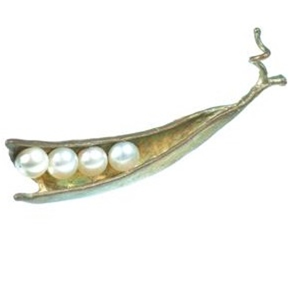 Peapod Four Pearl Pin | Michael Michaud Jewelry | SS5687bzwp -2