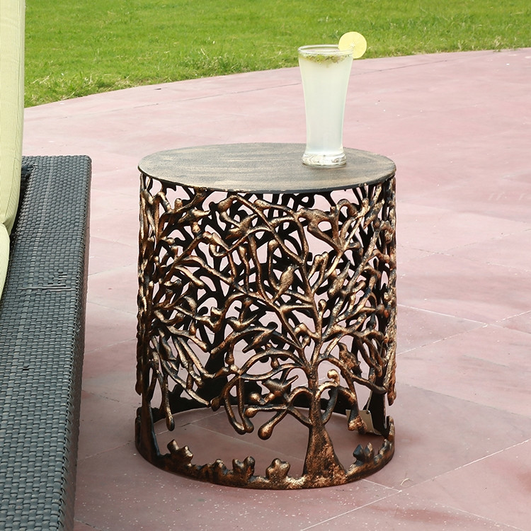 SPI Home Tree Lattice Garden Stool - Thumbnail 4