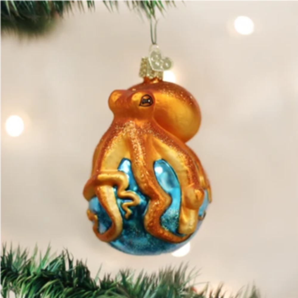 Octopus Glass Ornament | OWC12129