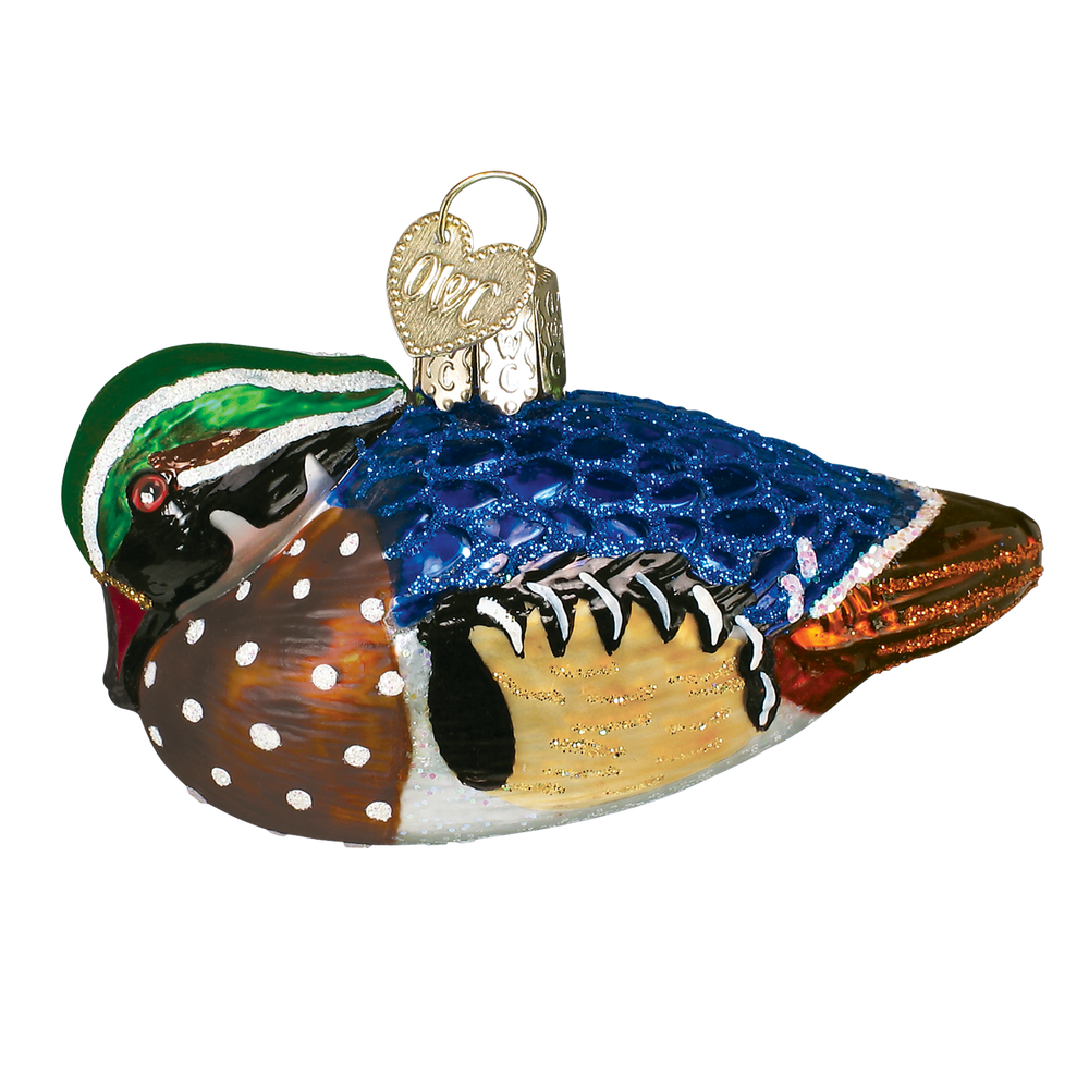 Wood Duck Glass Ornament | 12046