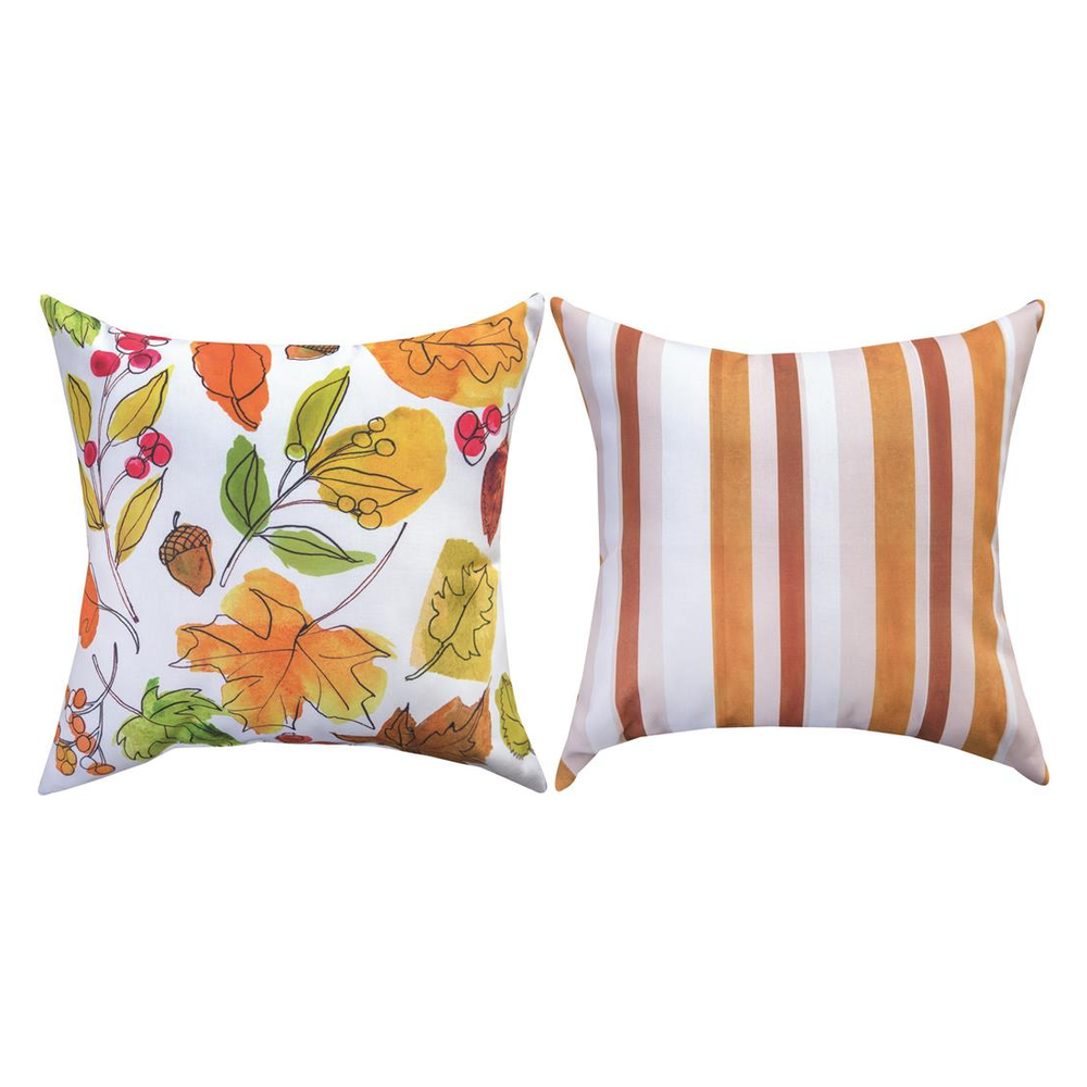 Whimsy Leaves Throw Pillow | SLWMSY