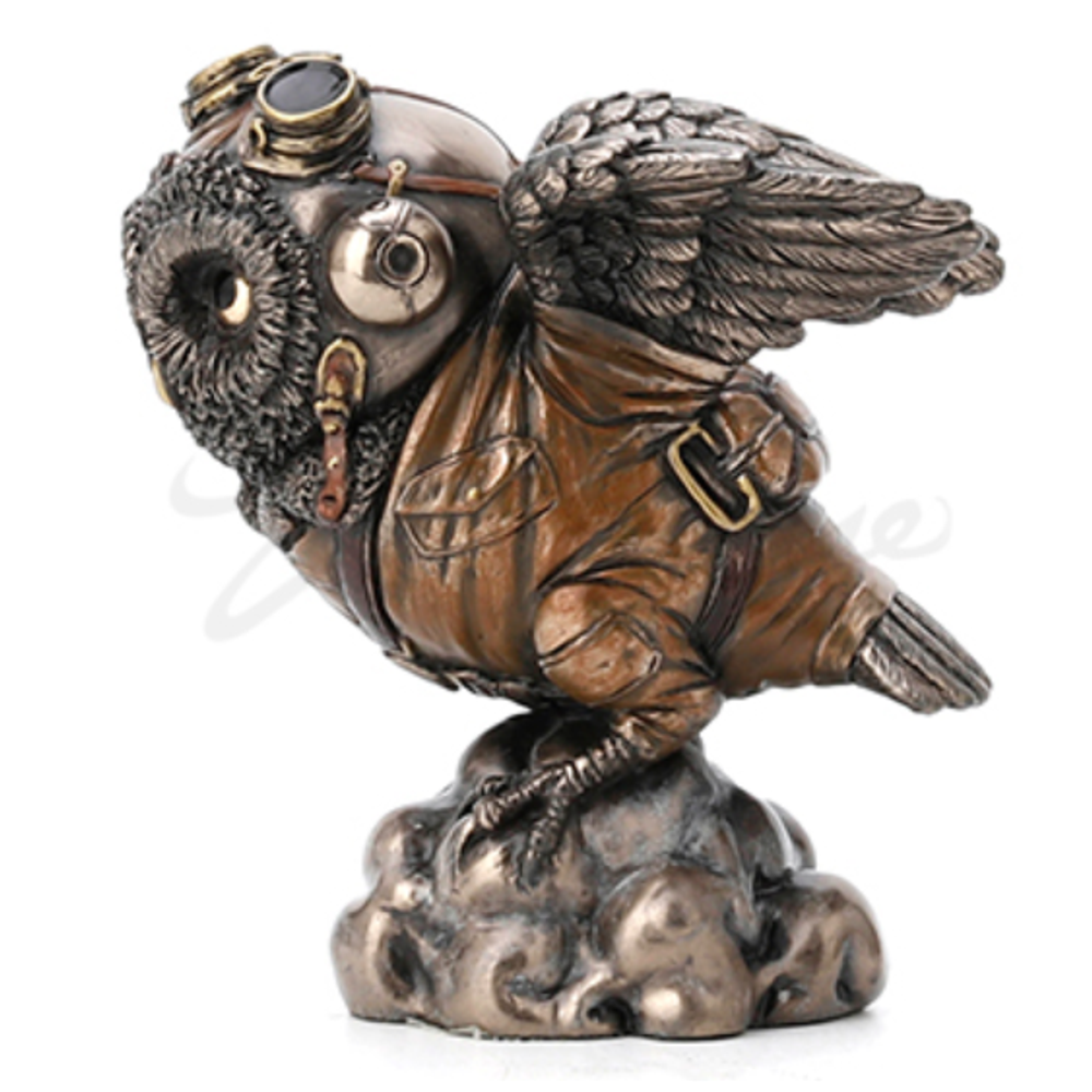 Flying Ace Aviator Owl Sculpture | Unicorn Studios | WU77781A4