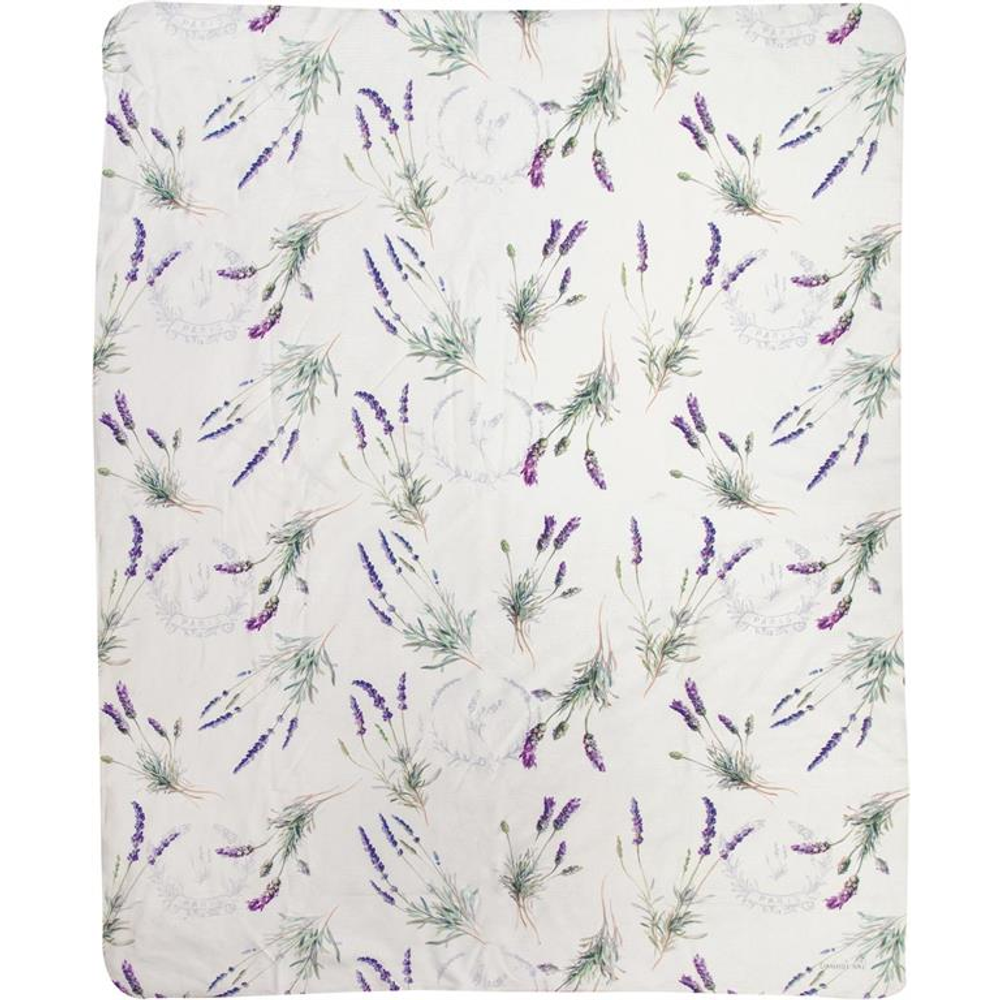 Floursack Lavender Sherpa Fleece Throw Blanket | MWWSAFLL