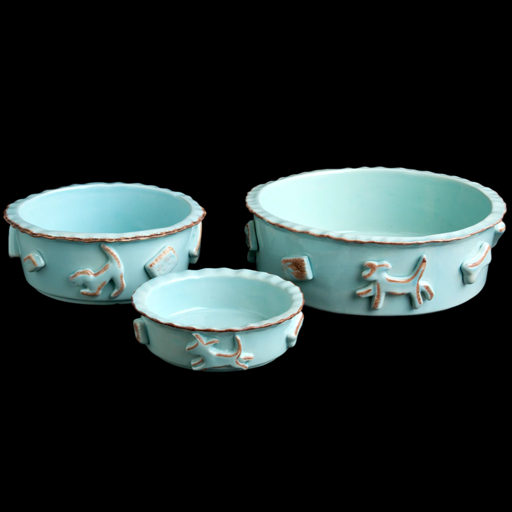 Baby Blue Dog Bowl