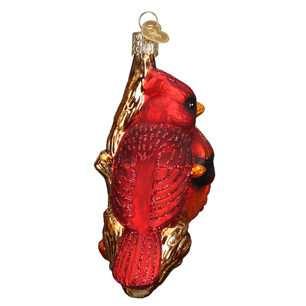 Pair of Cardinals Glass Ornament | OWC16045