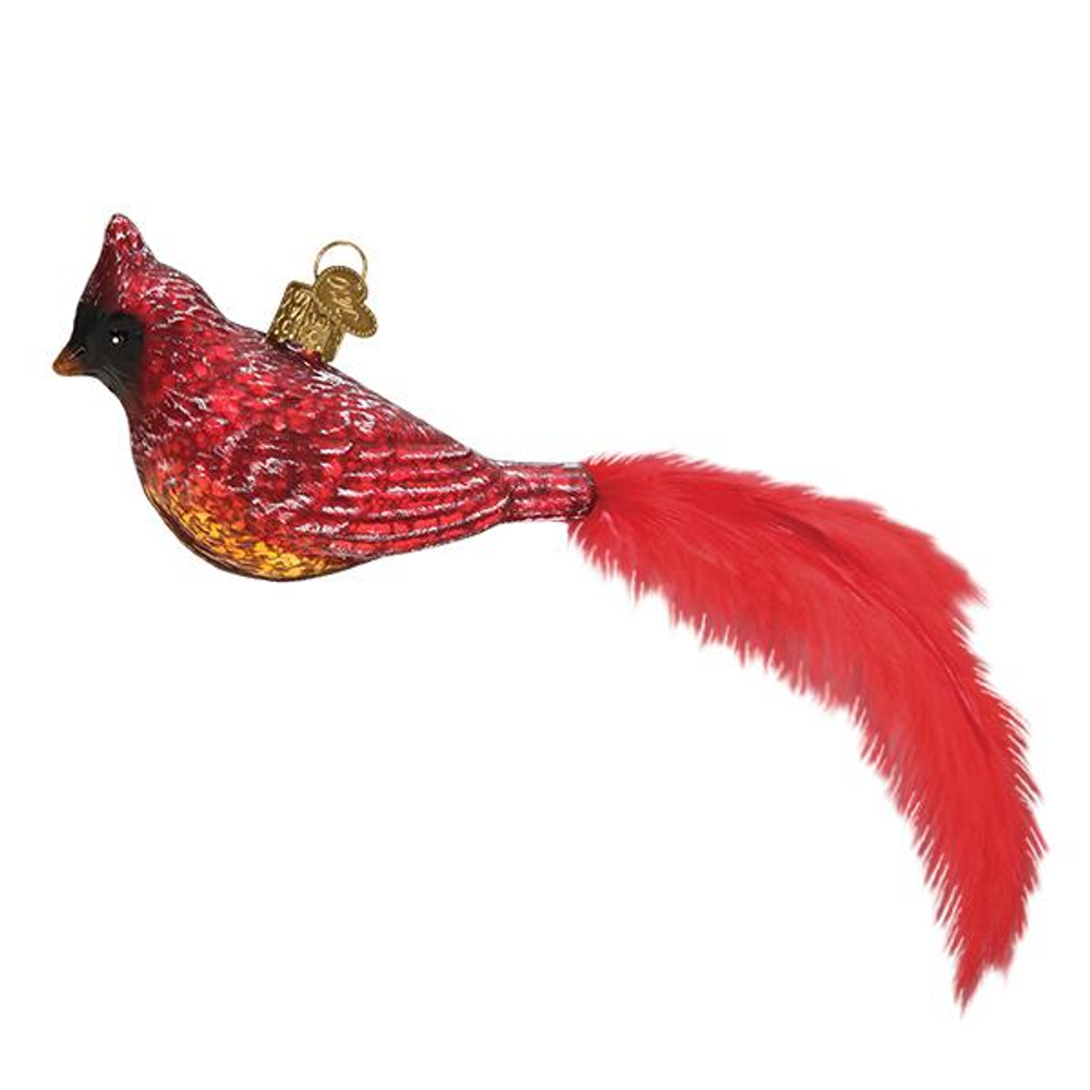 Vintage Cardinal Glass Ornament | OWC51016