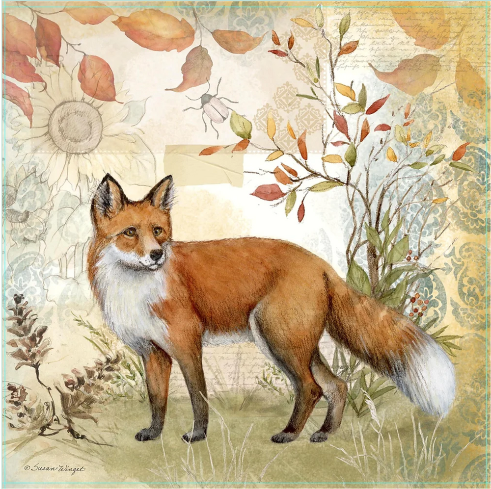 Father Fox Indoor Outdoor Pillow 18x18 