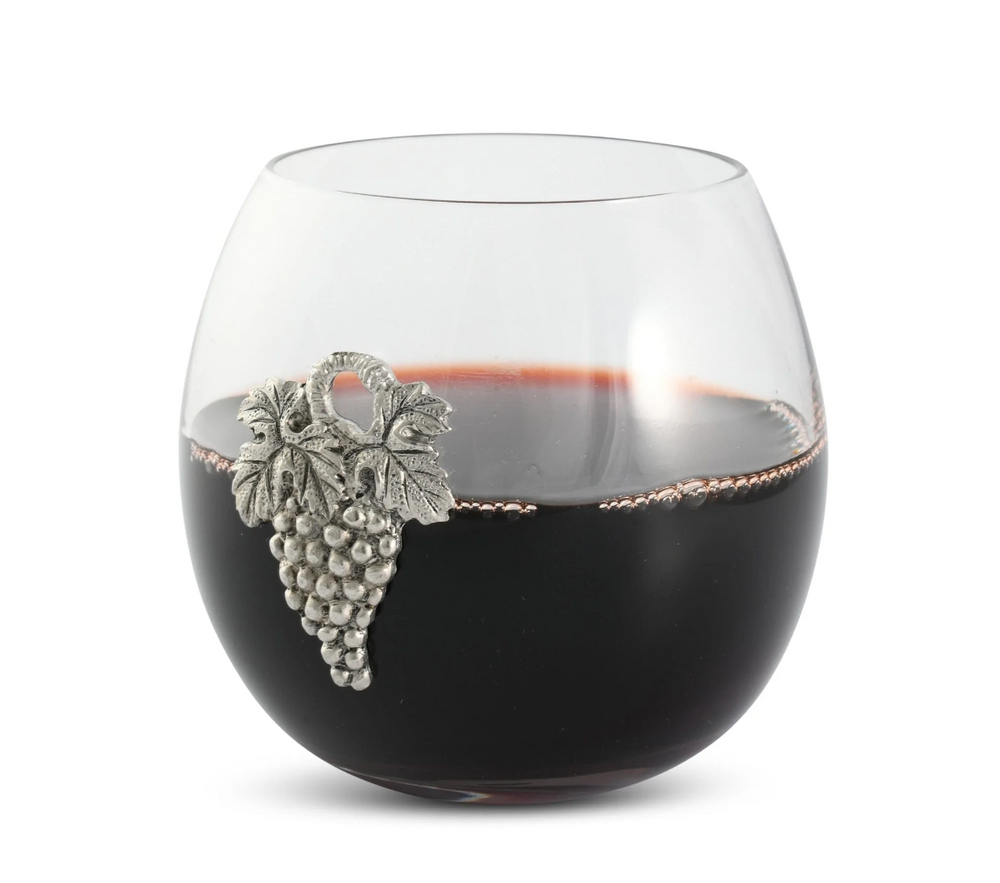 Set of 2 Vineyard Stemless Wine Glass Set