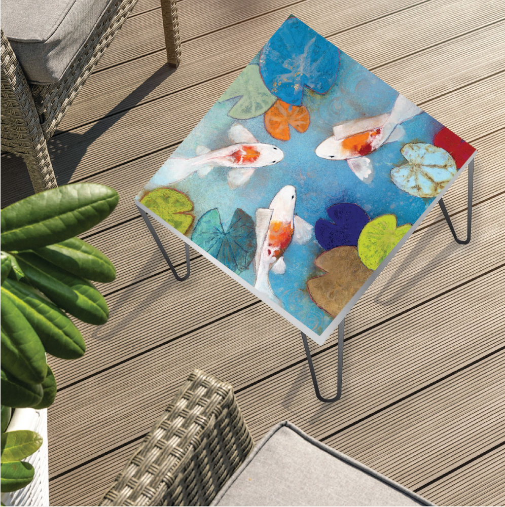 Square Indoor/Outdoor Koi Table