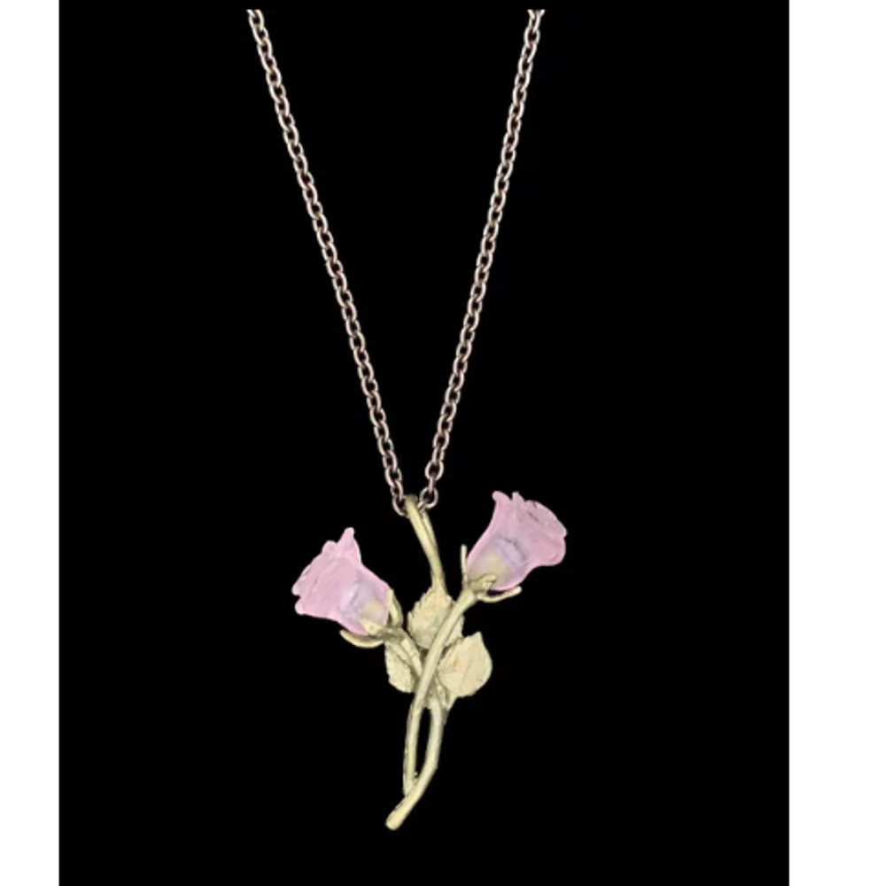 Blushing Rose Dainty Necklace