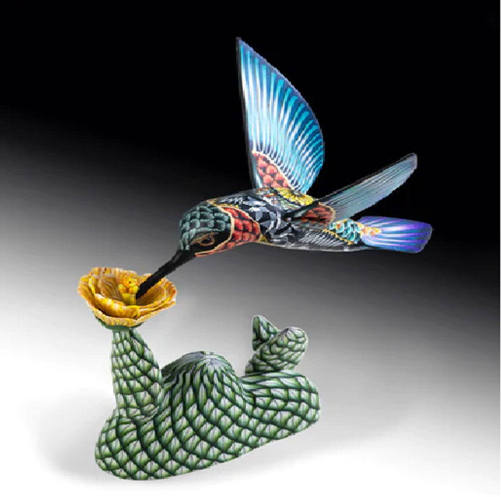 Hummingbird Papa Figurine 