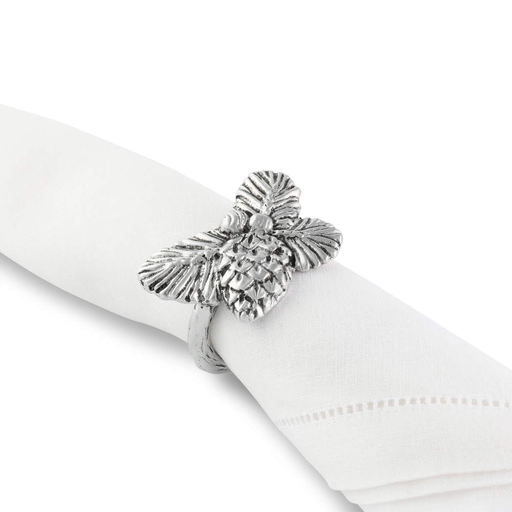 Pine Cone Forest Napkin Rings - Set of 4 | Arthur Court | 115L14