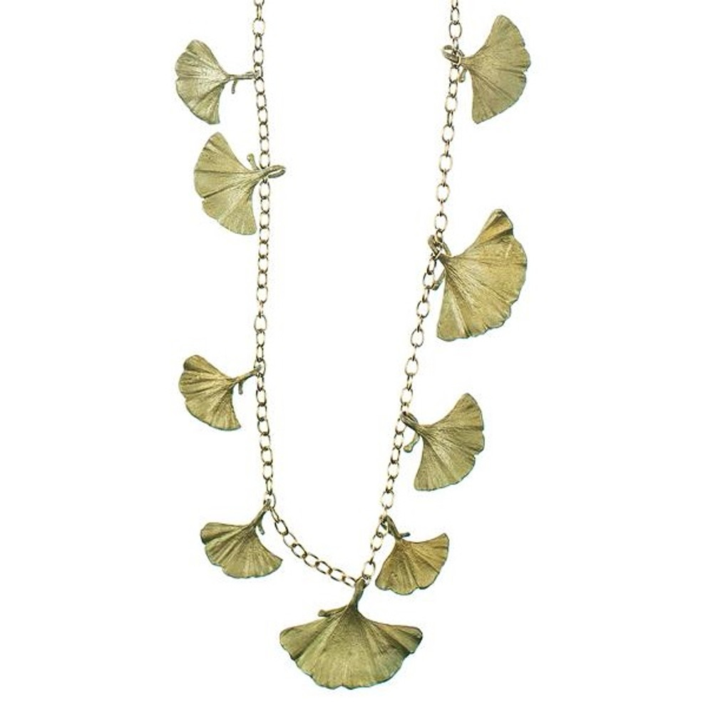 Gingko Long Necklace | Michael Michaud Jewelry | SS8319BZ -2