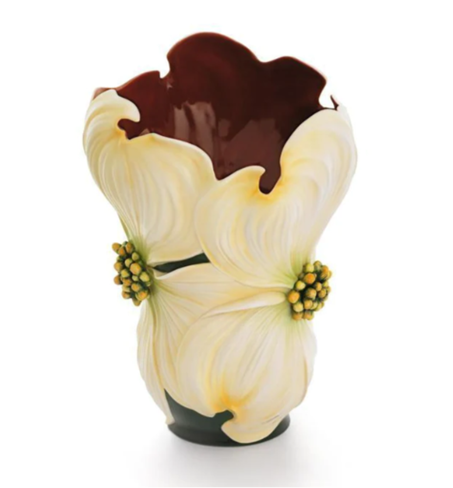 Autumn Memories Dogwood Flower Porcelain Vase