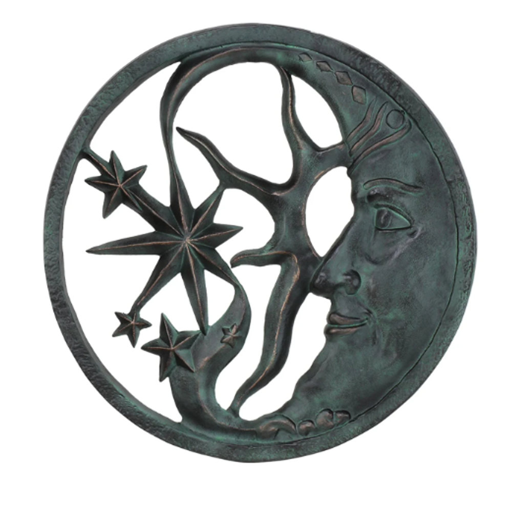 Moon and Star Wall Plaque | 21098 | SPI Home