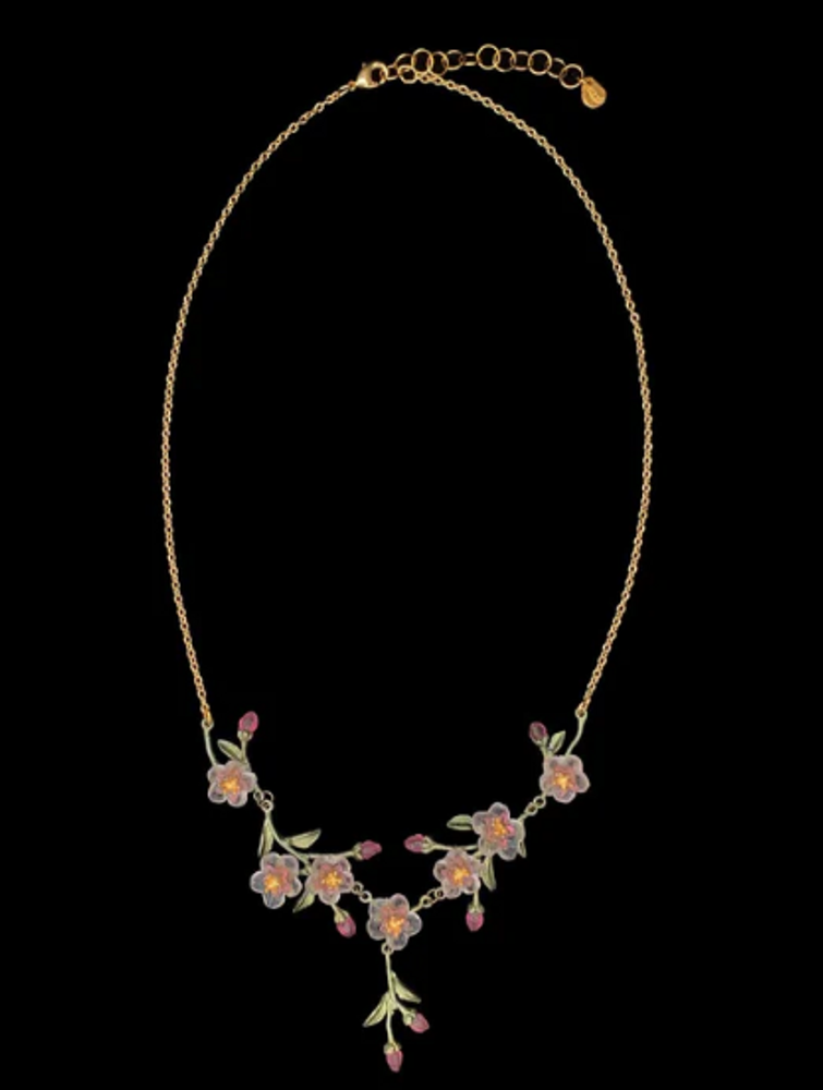 Peach Blossom 16" Adj.  Necklace | Michael Michaud | 9453bz | Nature Jewelry 