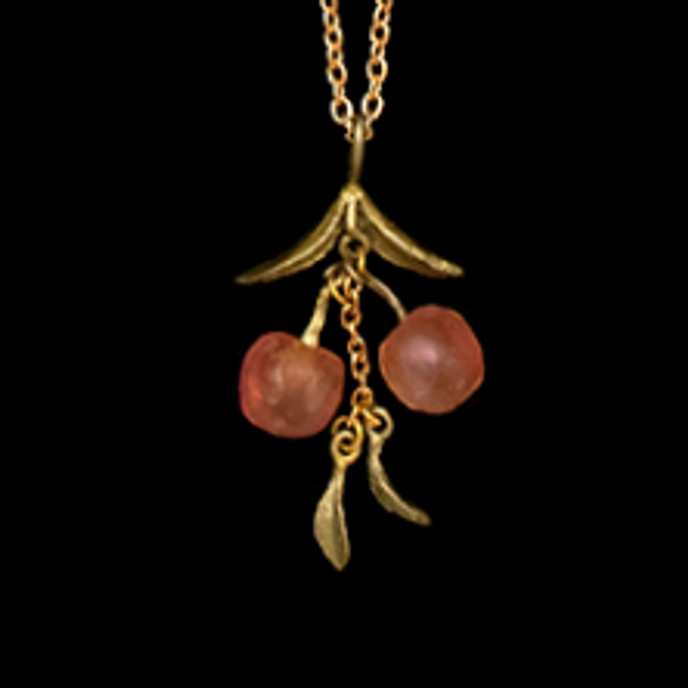 Peach Tree 16" Adjustable Pendant Necklace | Michael Michaud | 9463BZ | Nature Jewelry