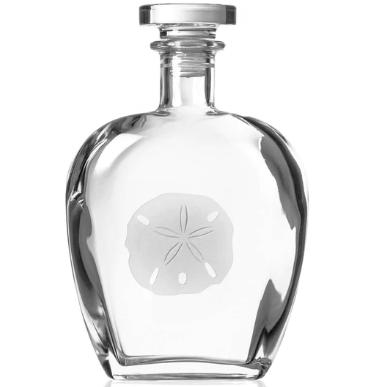 Rolf Glass Sand Dollar Whiskey Decanter - Thumbnail 4