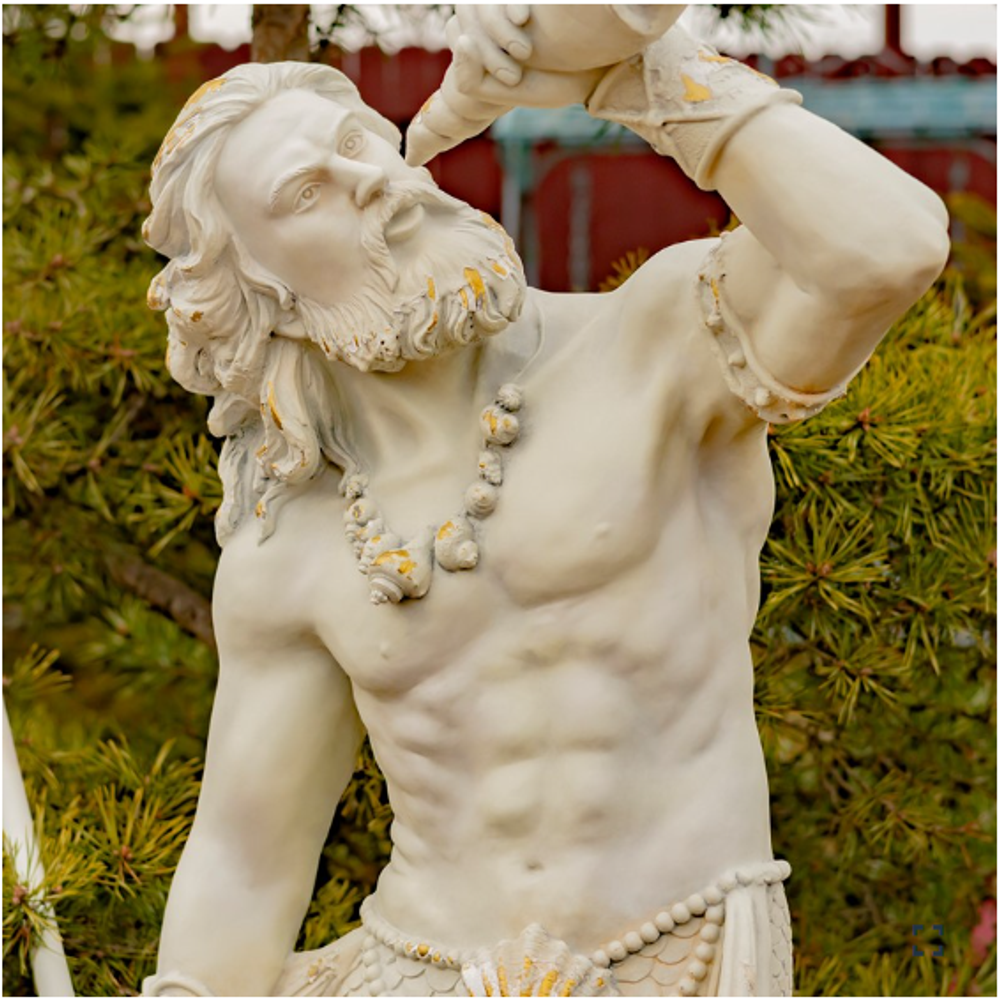 Merman Sculpture "Peter" | ZR343252-GY | Zaer International