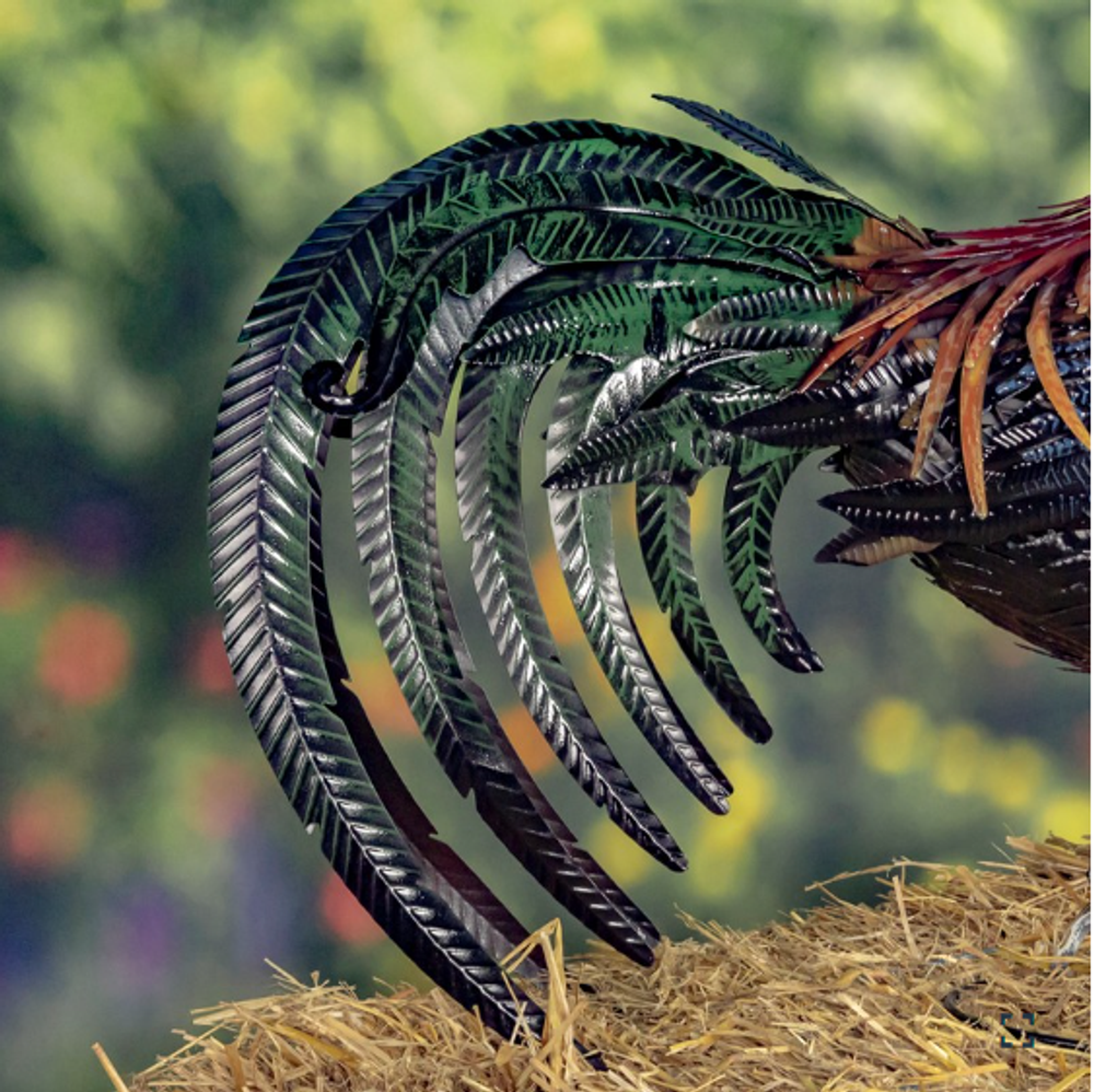 Felix Rooster Iron Garden Statue | Zaer International | ZR220903