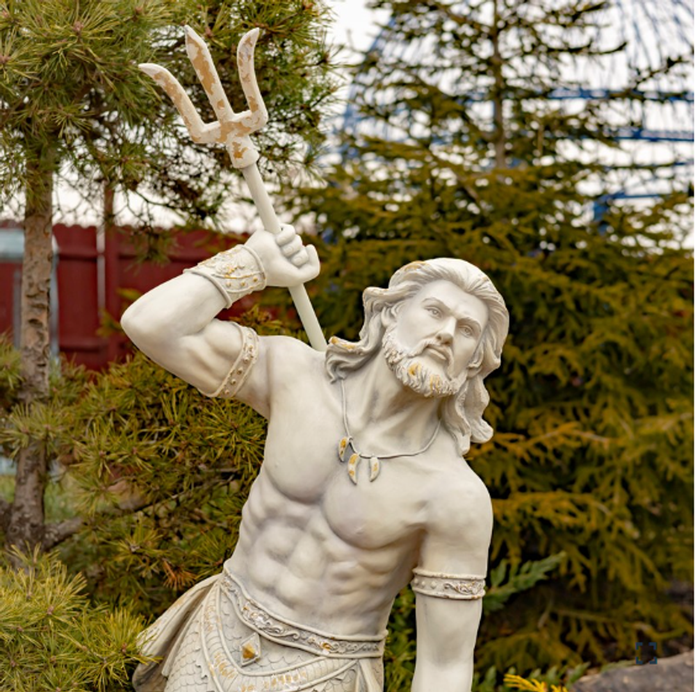 Poseidon Sculpture "Scotty" | ZR343048-GY | Zaer International