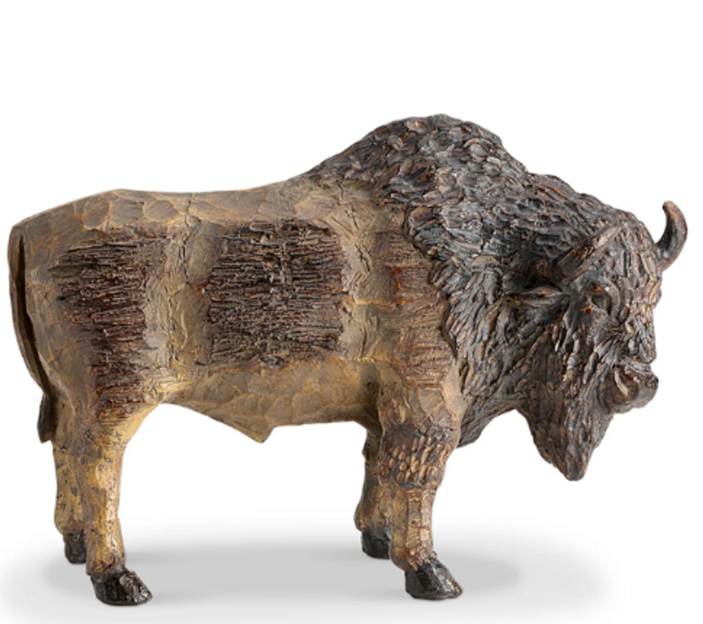 Carved Buffalo Sculpture | SPI48154 | SPI Home