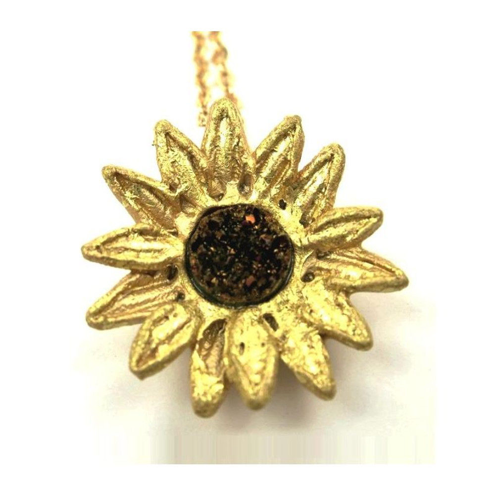 Sunflower Adjustable Petite Pendant | Michael Michaud Jewelry | SS8848bzbd