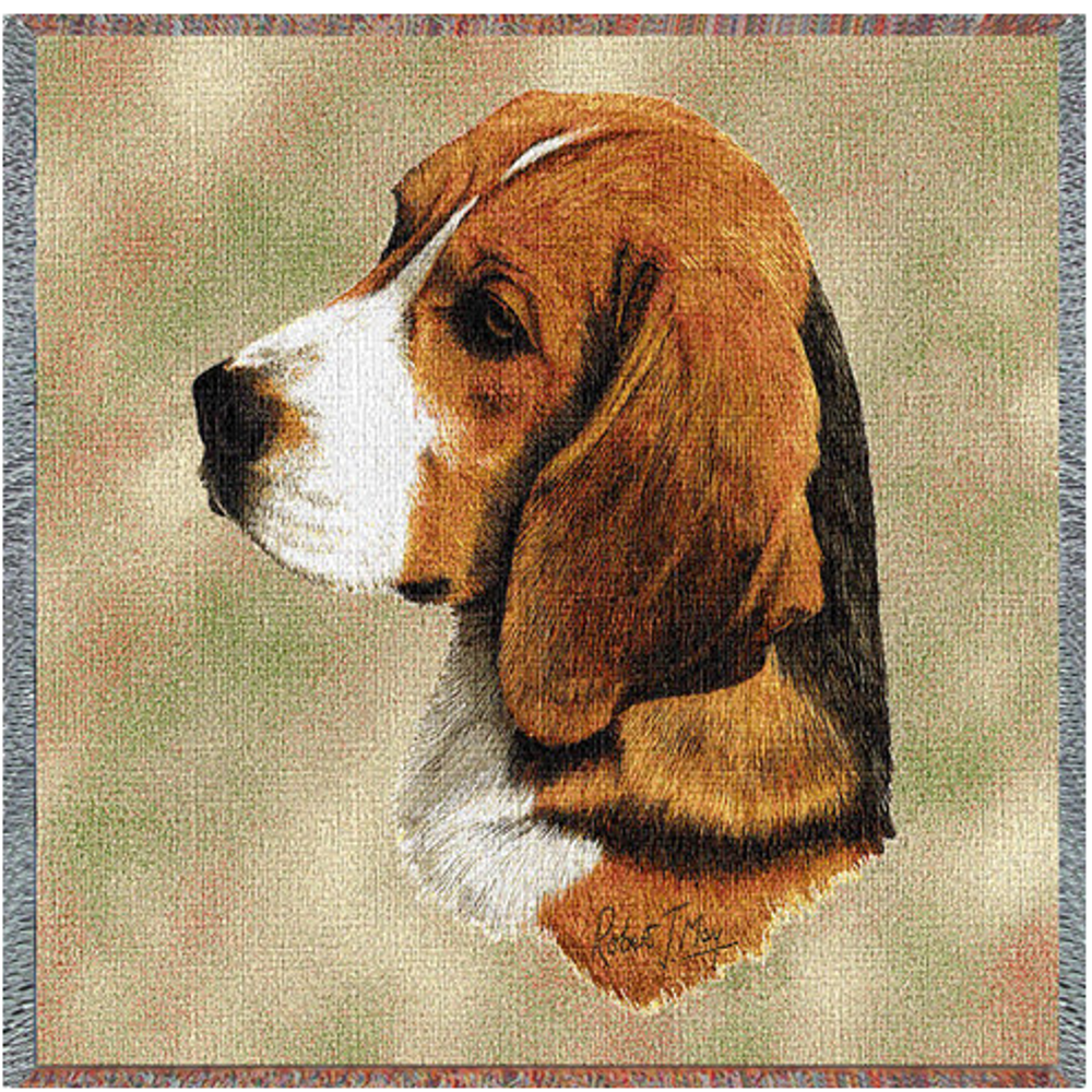 Beagle Cotton Throw Blanket | PC1132-LS