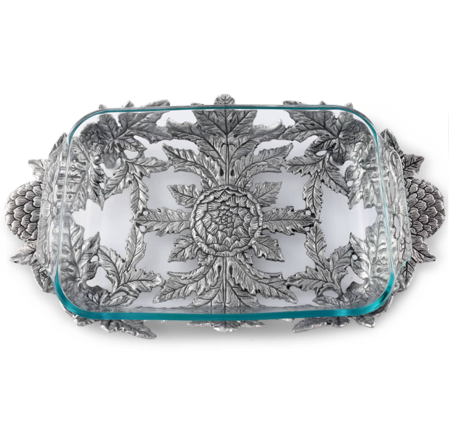 Arthur Court Designs Sculptural Artichoke Pyrex Holder