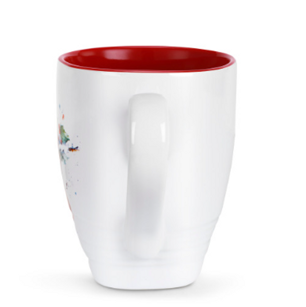 Cardinal and Holly Stoneware Mug | bsc2020200470