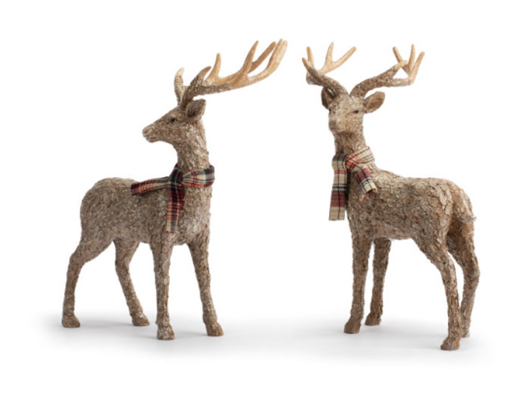 Set of 2 Lodge Deer Sculptures | BSC2020230284