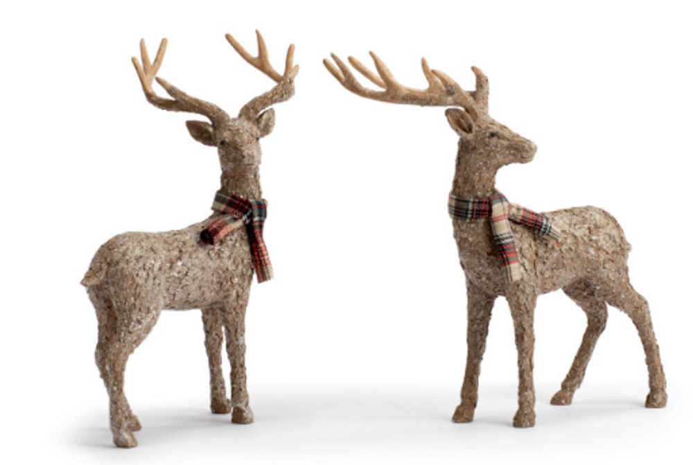 Set of 2 Lodge Deer Sculptures | BSC2020230284