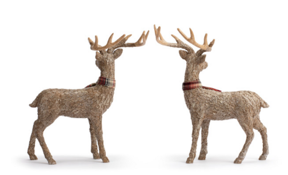 Set of 2 Lodge Deer Sculptures | BSC2020230284