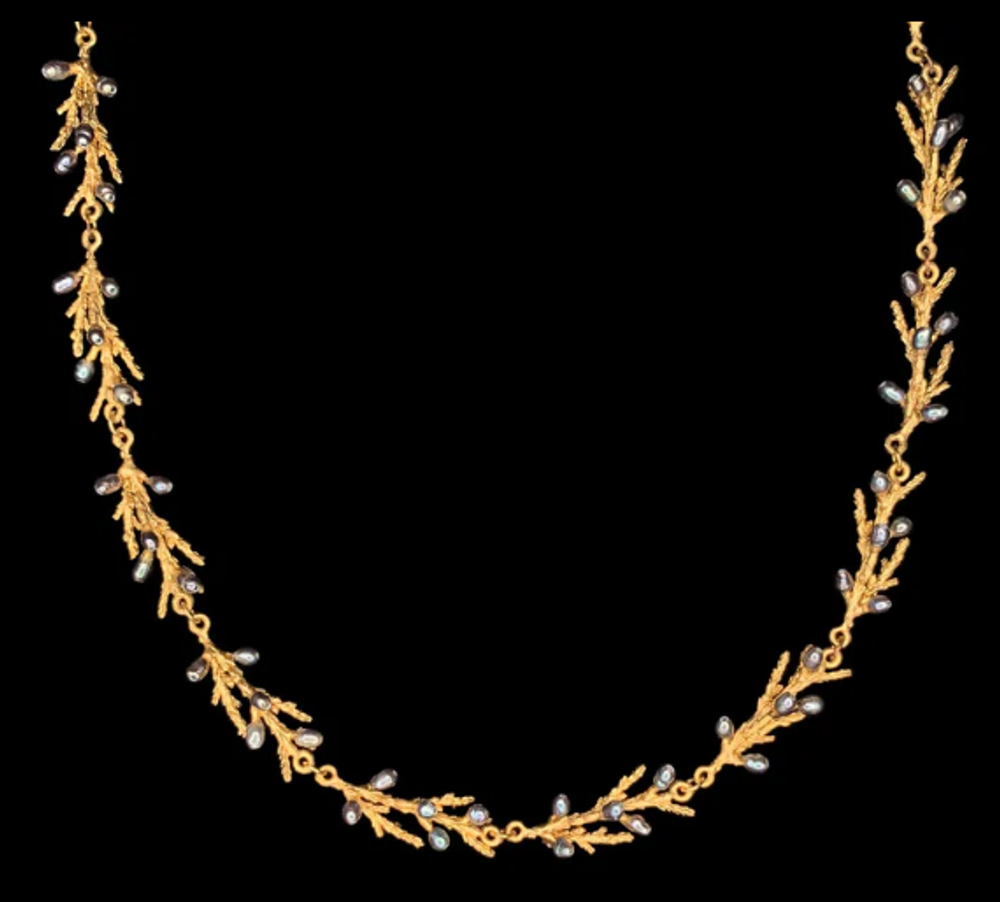 Juniper Dainty Statement Necklace | Nature Jewelry | SS9475BZ