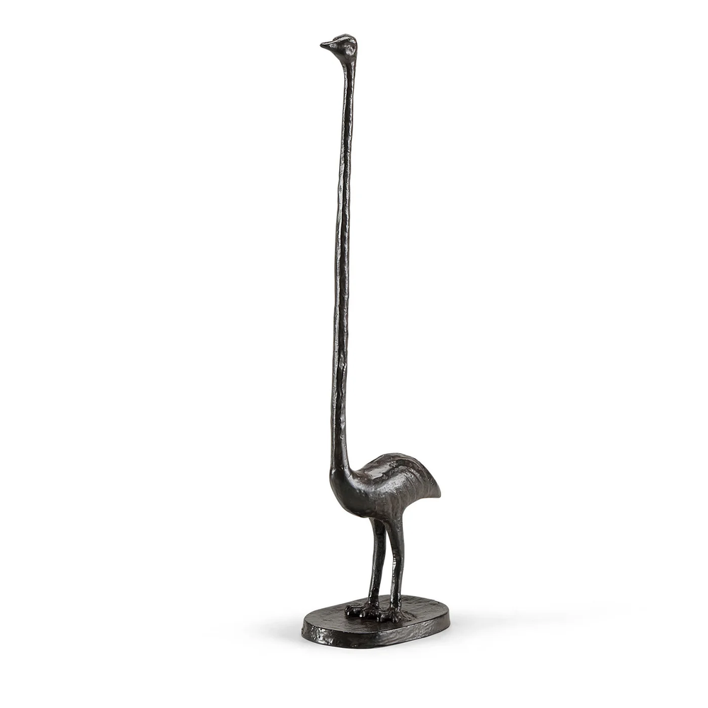 Cast Iron Ostrich Paper Towel Holder | 51191 | SPI Home