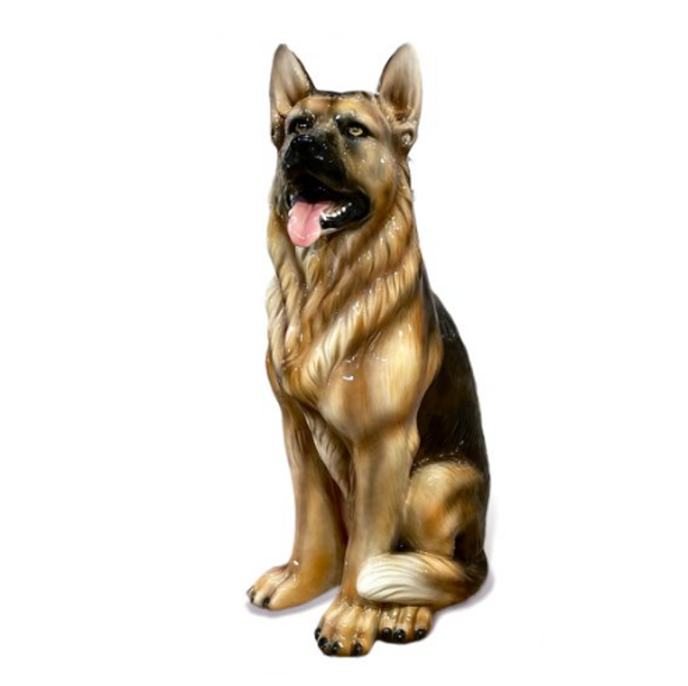 German Shepard Ceramic Dog Sculpture | INTANI2353