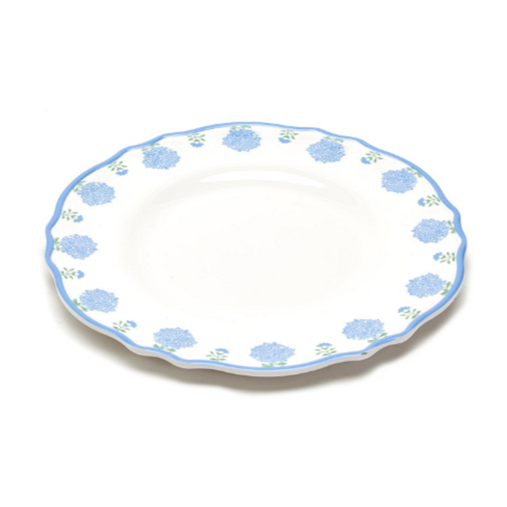 Set of 4 Melamine Hydrangea Dinner Plates | TC54597