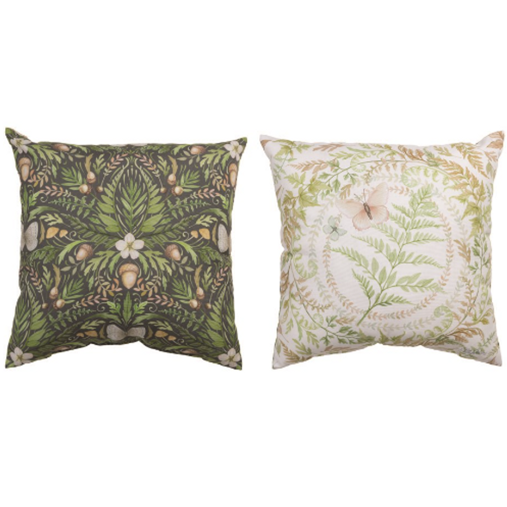 Cottage Ferns Climaweave Pillow Indoor Outdoor Throw Pillow | MWWSLFCFE