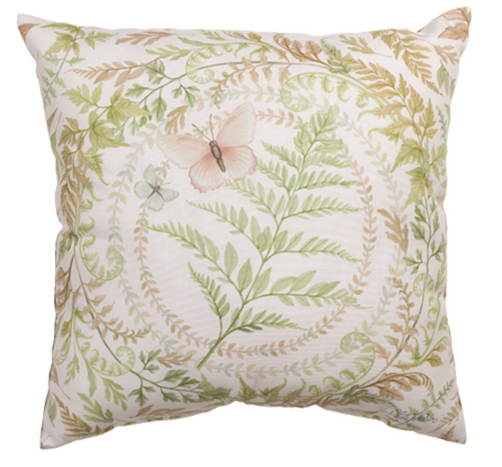 Cottage Ferns Climaweave Pillow Indoor Outdoor Throw Pillow | MWWSLFCFE