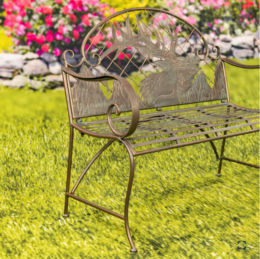 Caribou Iron Bench | ZLIZR220863-BZ