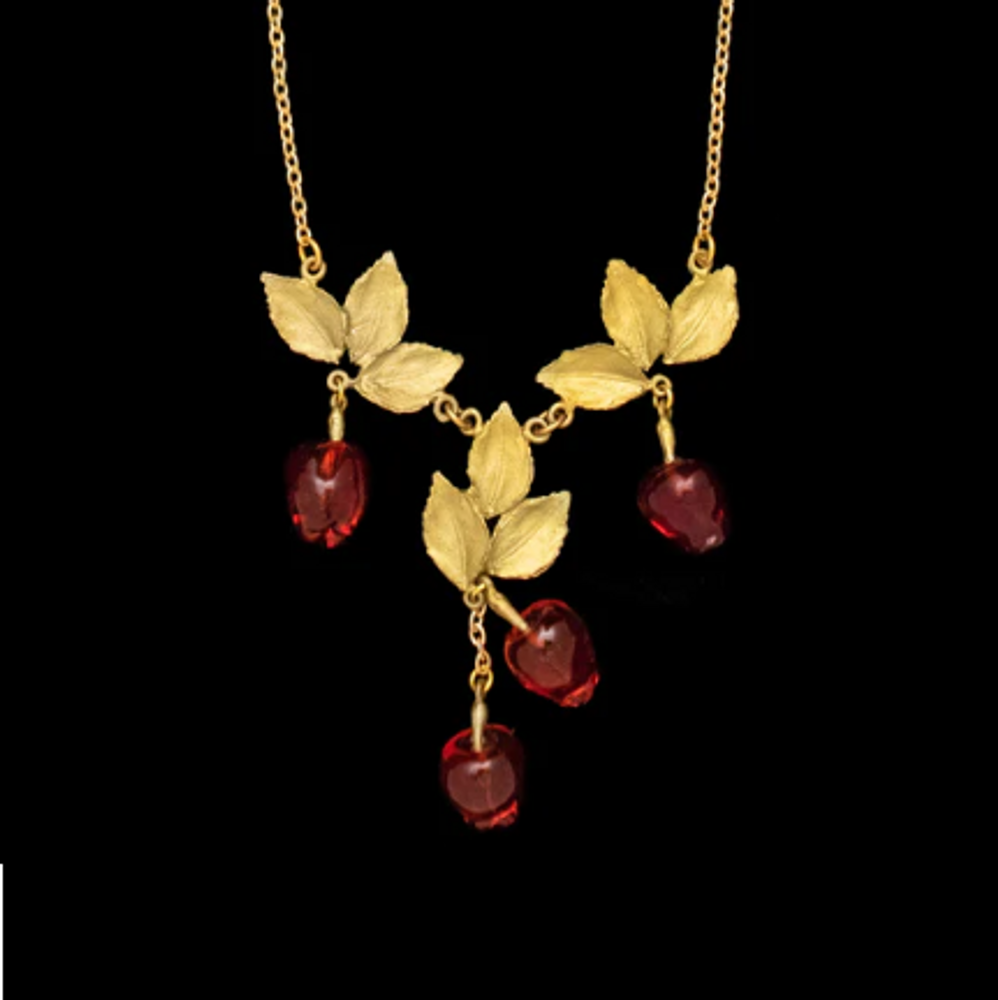  Delicious Apple 16 Inch Adjustable Necklace | Nature Jewelry | SS9498BZ