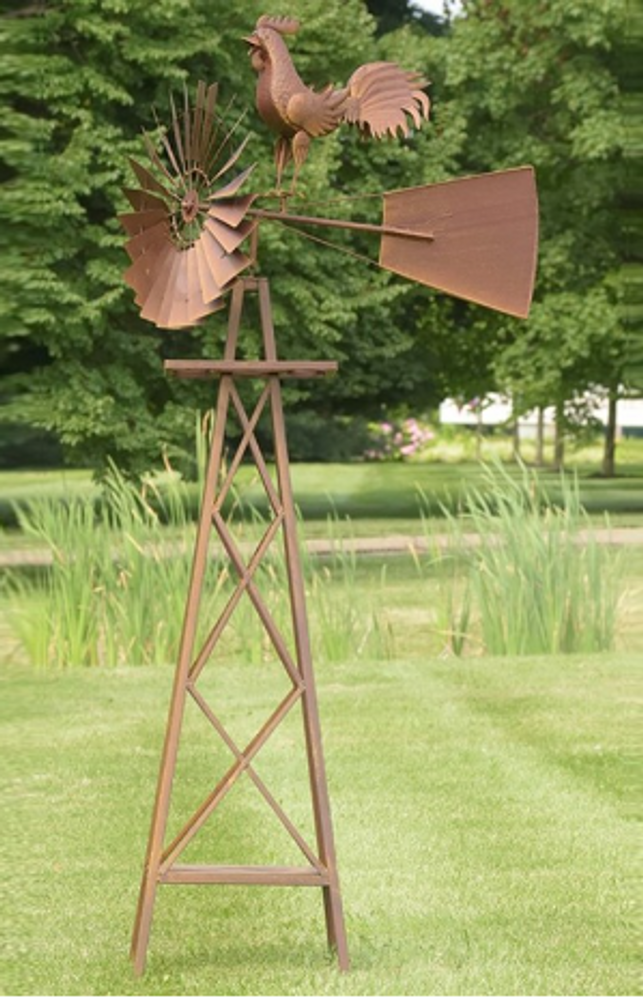 Large Rooster Windmill With Stand | ZLIZR158195