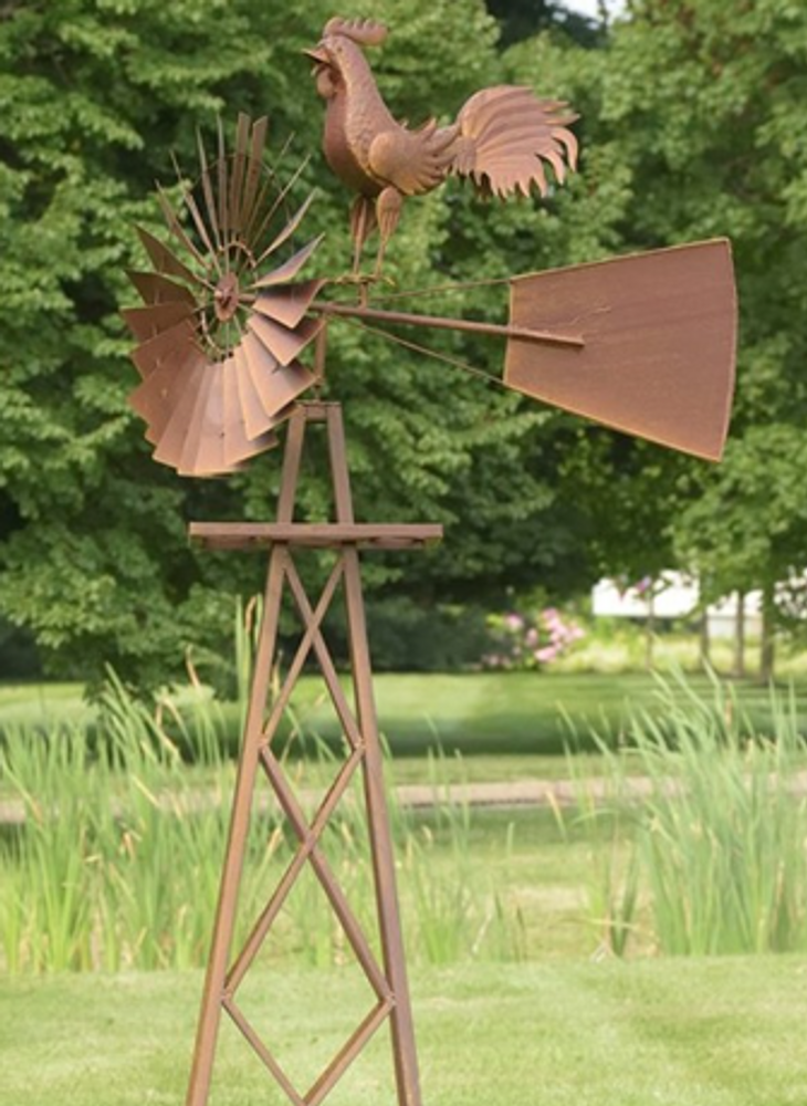 Large Rooster Windmill With Stand | ZLIZR158195