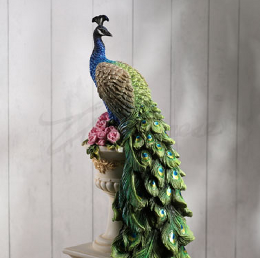 Colorful Peacock Perching on Column | USIWU78180AA