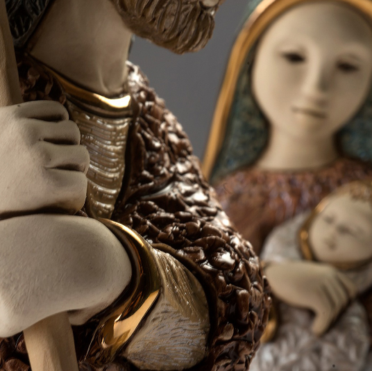  Ceramic Nativity Holy Night Mary & Joseph |  De Rosa | DER3012