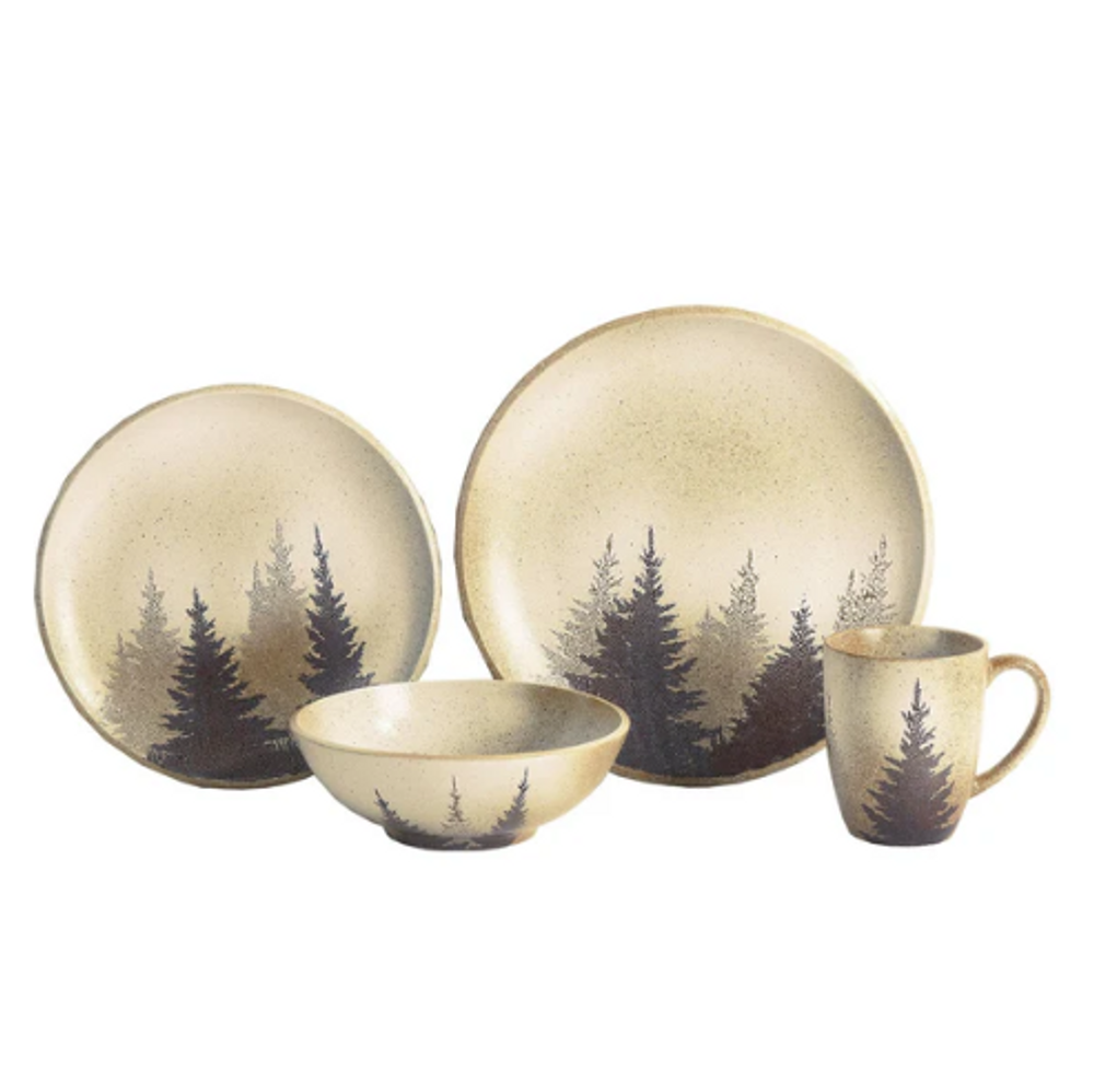 Clearwater Pines 16 Piece Dinnerware Set | HMDI1763