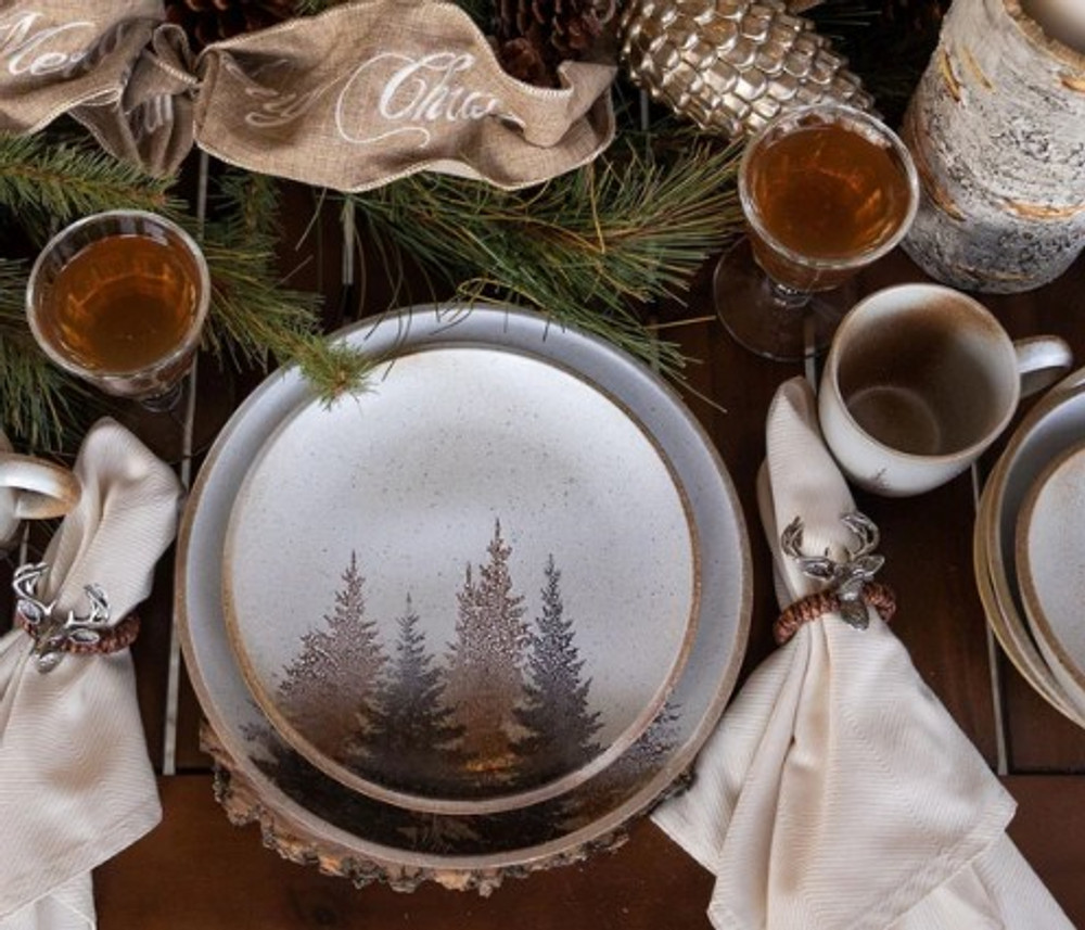 Clearwater Pines 16 Piece Dinnerware Set | HMDI1763