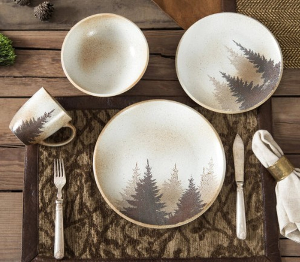 Clearwater Pines 16 Piece Dinnerware Set | HMDI1763